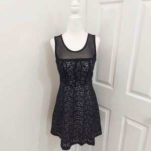 Black and White Lace Dress